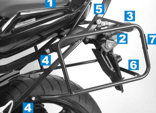 Suitcase bracket set Yamaha FZ1