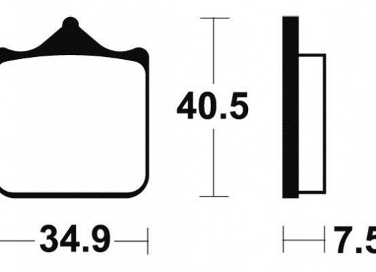 Bremsbeläge hinten Aprilia RSV 1000