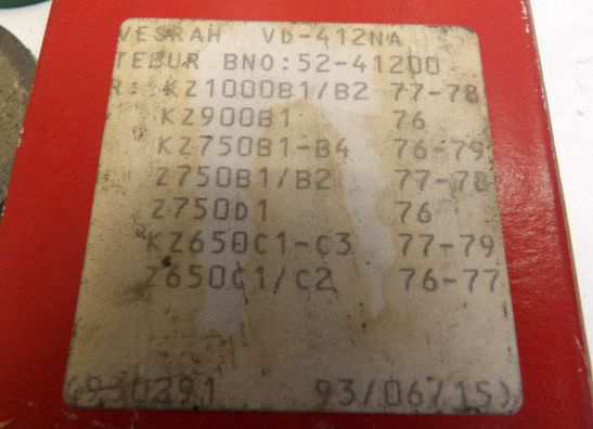 Remblokken achter Kawasaki KZ 900