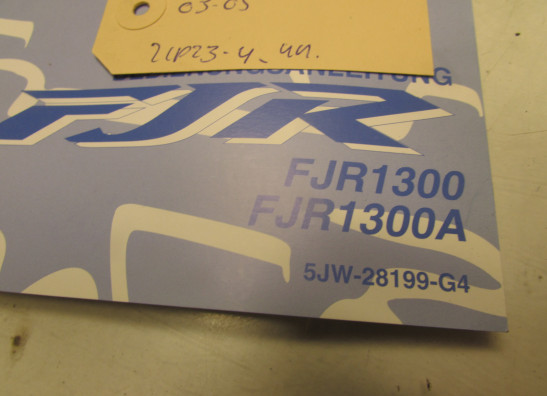 Fahrerhandbuch Yamaha FJR 1300