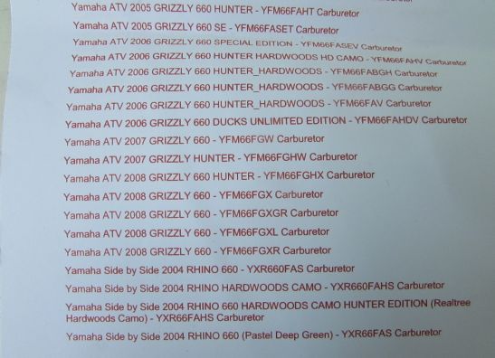 Carburateur onderdelen Kawasaki Overige Kawasaki