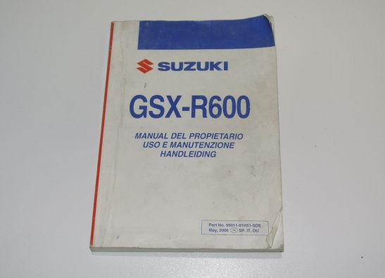 Manuel Suzuki GSX R 600