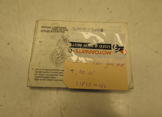 Instructieboekje Honda CBR Fireblade