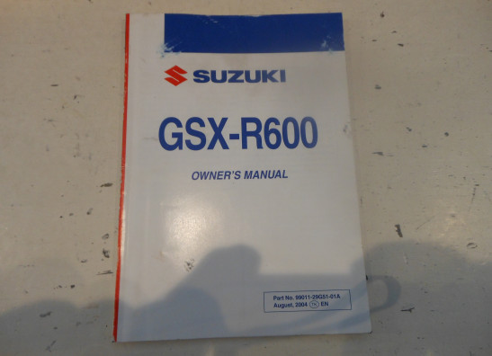 Fahrerhandbuch Suzuki GSX R 600