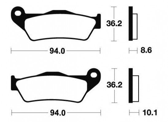 Braking pads rear BMW R 1200 GS