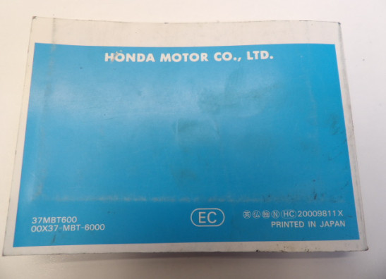 Instructieboekje Honda XL 1000 V Varadero