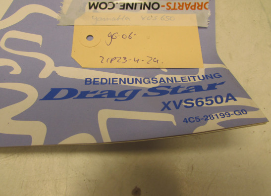 Instructieboekje Yamaha XVS 650 Dragstar