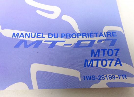 Fahrerhandbuch Yamaha MT 07