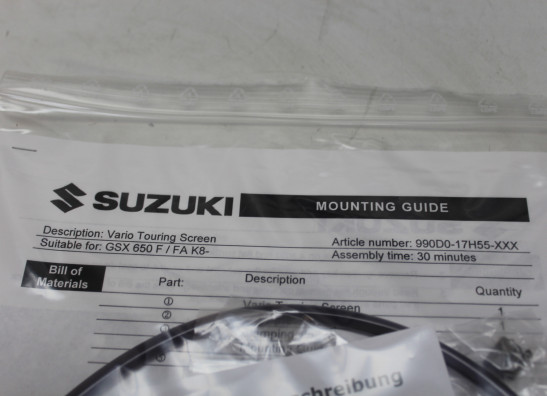 Windscherm Suzuki GSX F 650
