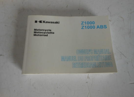 Instructieboekje Kawasaki Z 1000 2010-2013