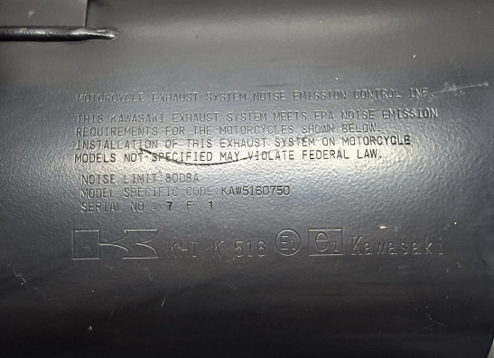 Tubo de escape Kawasaki Z 750