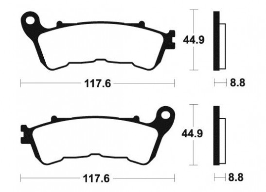 Braking pads front Honda ST 1300 Pan European