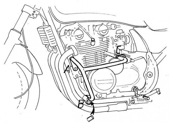 Engine Guard Kawasaki ZEPHYR 550