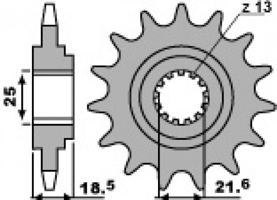 Kettenrad vorne Kawasaki Z 750