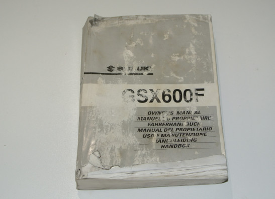 Instructieboekje Suzuki GSX F 600