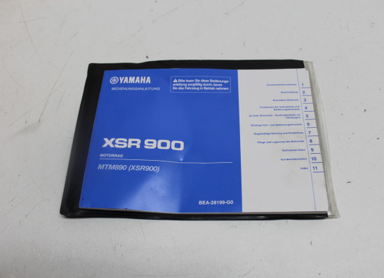 Instructieboekje Yamaha XSR 900
