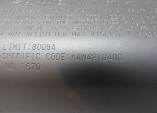 Uitlaat Kawasaki Ninja 400