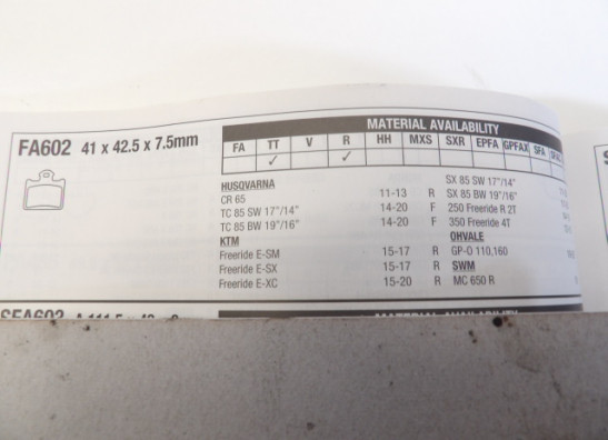 Remblokken achter KTM Overige KTM