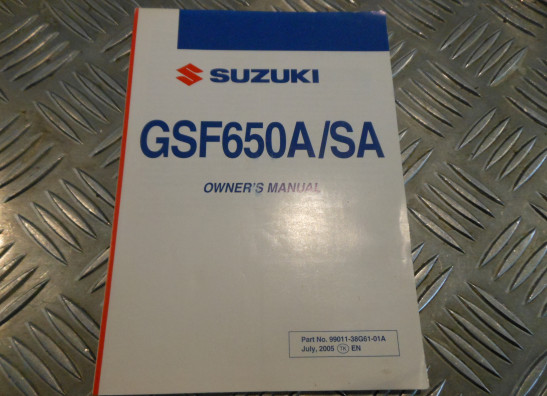 Instructieboekje Suzuki GSF 600 650 Bandit 