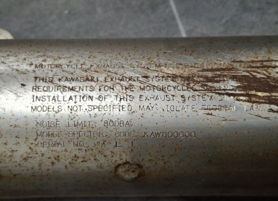 Uitlaat Kawasaki GPZ 600