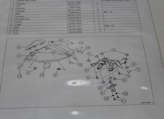 Buddy cover Kawasaki Z 800