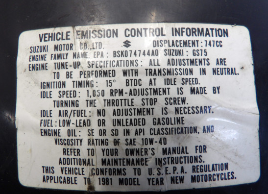 Achterspatbord Suzuki GS 750