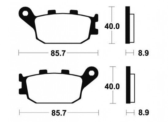 Bremsbeläge hinten Kawasaki Z 750