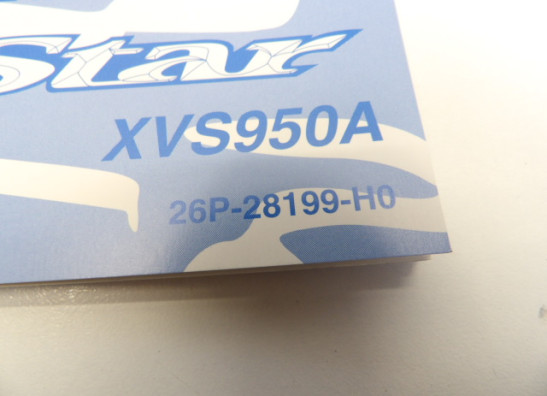 Instructieboekje Yamaha XVS 950 A Midnight Star