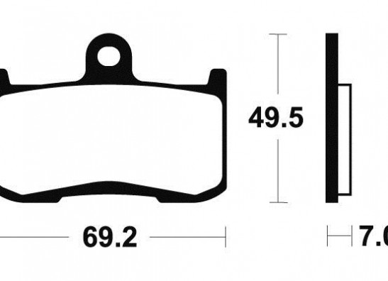 Braking pads front Triumph Tiger 1050