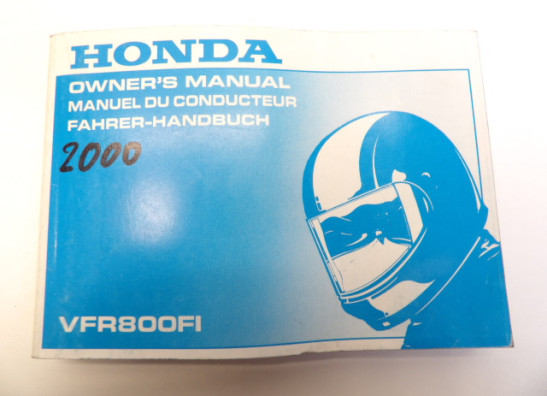 Instructieboekje Honda VFR 800 I