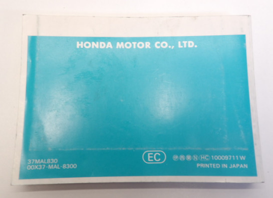 Instructieboekje Honda CBR 600 F