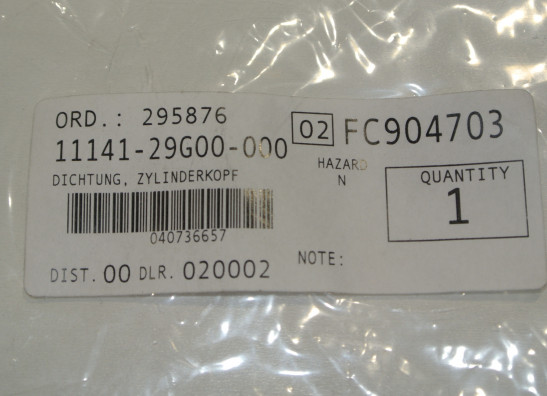 Pakking Suzuki GSX R 600