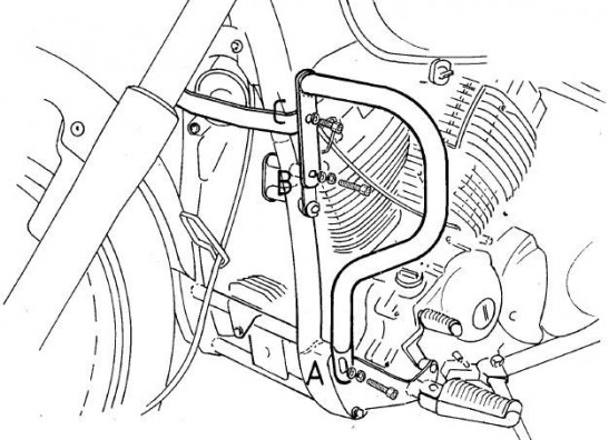 Engine Guard Yamaha XVS 650 Dragstar