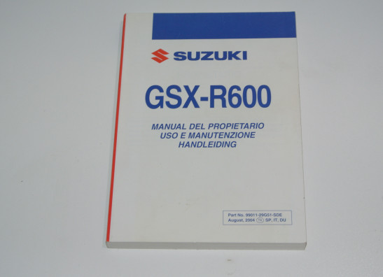Fahrerhandbuch Suzuki GSX R 600