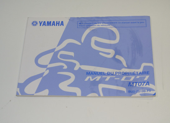 Instructieboekje Yamaha MT 07