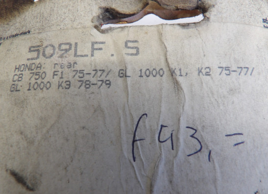 Braking pads rear Honda Goldwing GL