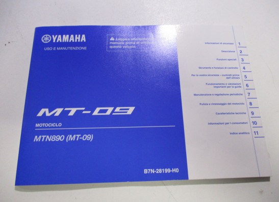 Manuel Yamaha MT 09