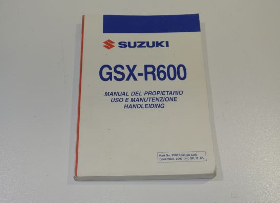 Instructieboekje Suzuki GSX R 600