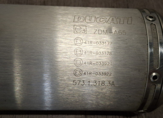 Uitlaat Ducati 848 Streetfighter