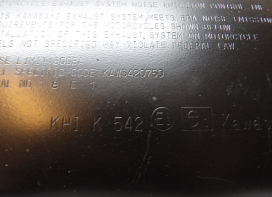 Muffler Kawasaki Z 750