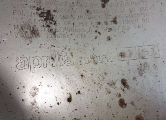 Uitlaat Aprilia Shiver 750