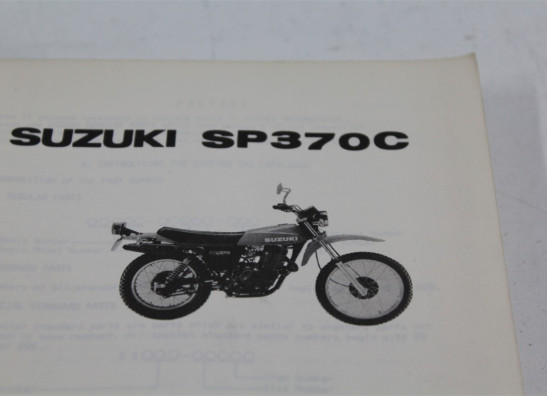 Onderdelenboek Suzuki SP 370
