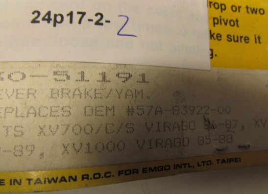 Bremshebel Yamaha XV 750 Virago