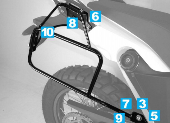 Suitcase bracket set BMW G 650