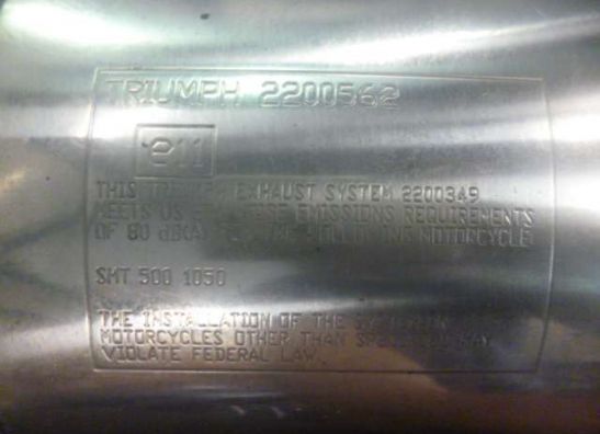 Auspuff Triumph Speed Triple 1050