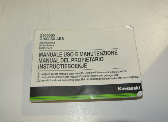 Instructieboekje Kawasaki Z 1000 Sx 2014-2016
