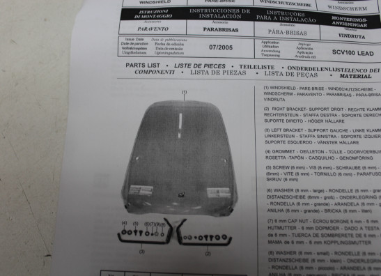 Windscherm Honda SCV Lead 100