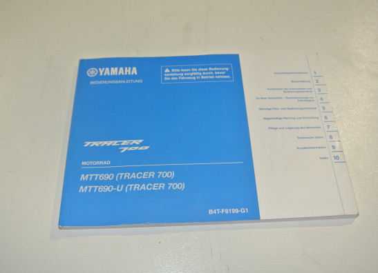 Instructieboekje Yamaha Tracer 700