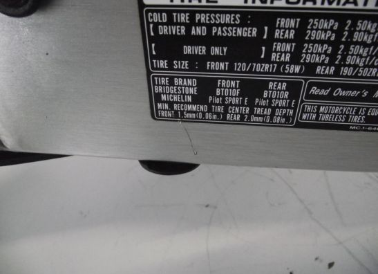 Achterbrug Honda CBR Fireblade