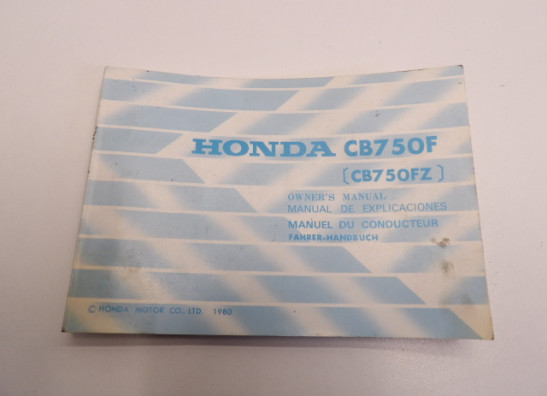 Fahrerhandbuch Honda CB 750 F